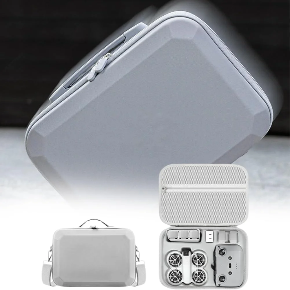 کیف حمل OSHIMA برای DJI Neo، کیف محافظ قابل حمل برای لوازم جانبی DJI Neo Fly More Combo، کیف مسافرتی سخت برای DJI Neo، سازگار با کنترلر از راه دور RC-N3 و هاب شارژ