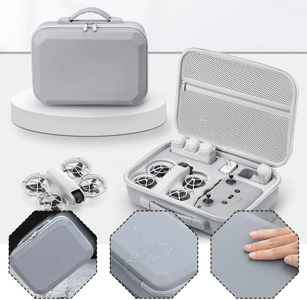 کیف حمل OSHIMA برای DJI Neo، کیف محافظ قابل حمل برای لوازم جانبی DJI Neo Fly More Combo، کیف مسافرتی سخت برای DJI Neo، سازگار با کنترلر از راه دور RC-N3 و هاب شارژ