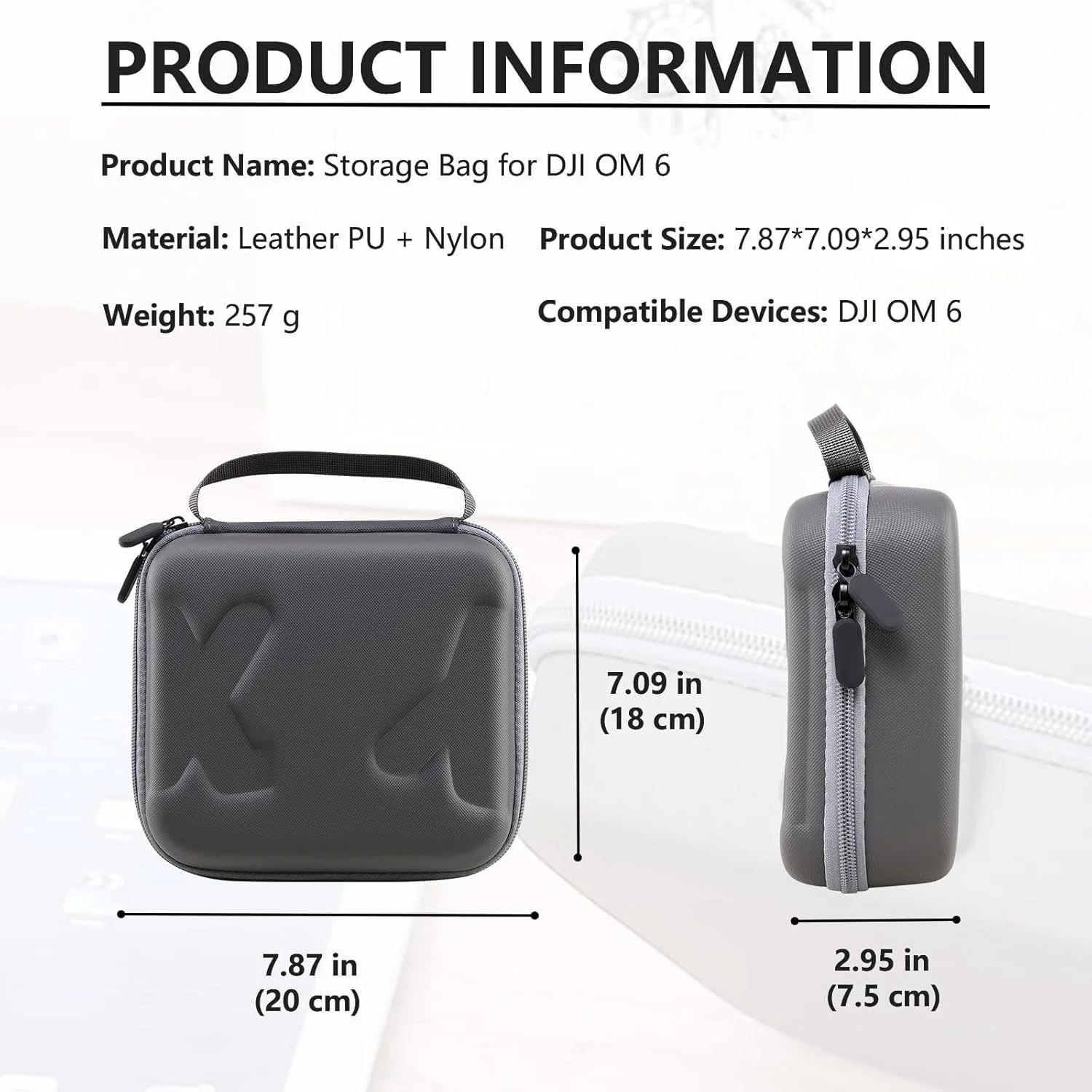 کیف حمل NALACAL برای DJI OM 6 - کیف نگهداری قابل حمل، کیف سخت برای حمل تثبیت کننده گیمبال تلفن هوشمند DJI Osmo Mobile 6 و لوازم جانبی، ضد آب و بادوام (خاکستری) کیف حمل NALACAL برای DJI OM 6 - کیف نگهداری قابل حمل، کیف سخت برای حمل تثبیت کننده گیمبال تلفن هوشمند DJI Osmo Mobile 6 و لوازم جانبی، ضد آب و بادوام (خاکستری)