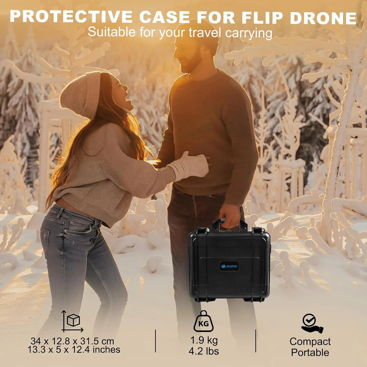 کیف سخت ضدآب Lekufee برای DJI Flip، Fly More Combo، DJI RC 2، RC N3/N2، باتری (9 عدد)، هاب شارژ و لوازم جانبی بیشتر (فقط کیف) کیف سخت ضدآب Lekufee برای DJI Flip، Fly More Combo، DJI RC 2، RC N3/N2، باتری (9 عدد)، هاب شارژ و لوازم جانبی بیشتر (فقط کیف)