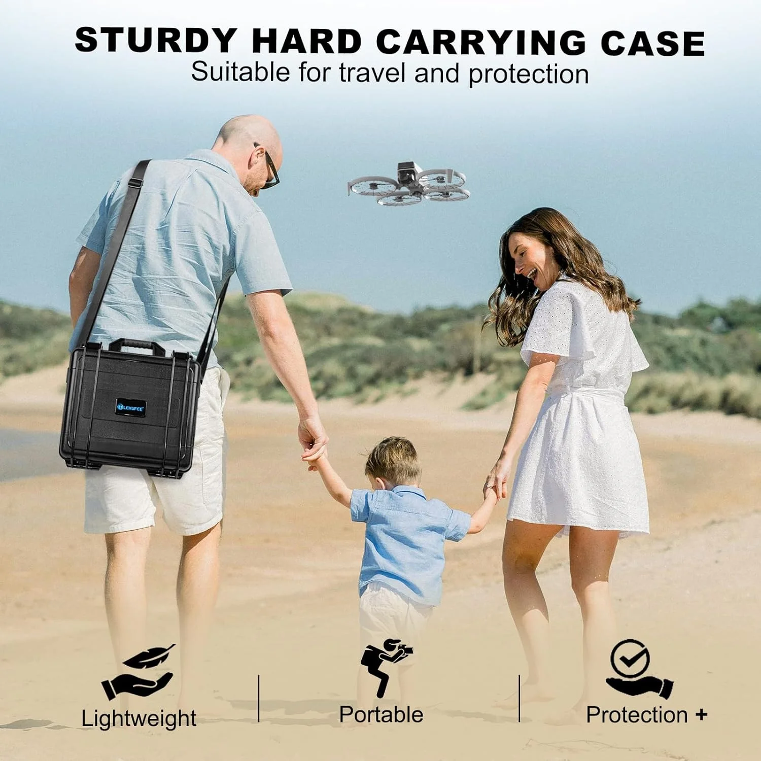 کیف سخت ضدآب Lekufee برای DJI Flip، Fly More Combo، DJI RC 2، RC N3/N2، باتری (9 عدد)، هاب شارژ و لوازم جانبی بیشتر (فقط کیف) کیف سخت ضدآب Lekufee برای DJI Flip، Fly More Combo، DJI RC 2، RC N3/N2، باتری (9 عدد)، هاب شارژ و لوازم جانبی بیشتر (فقط کیف)