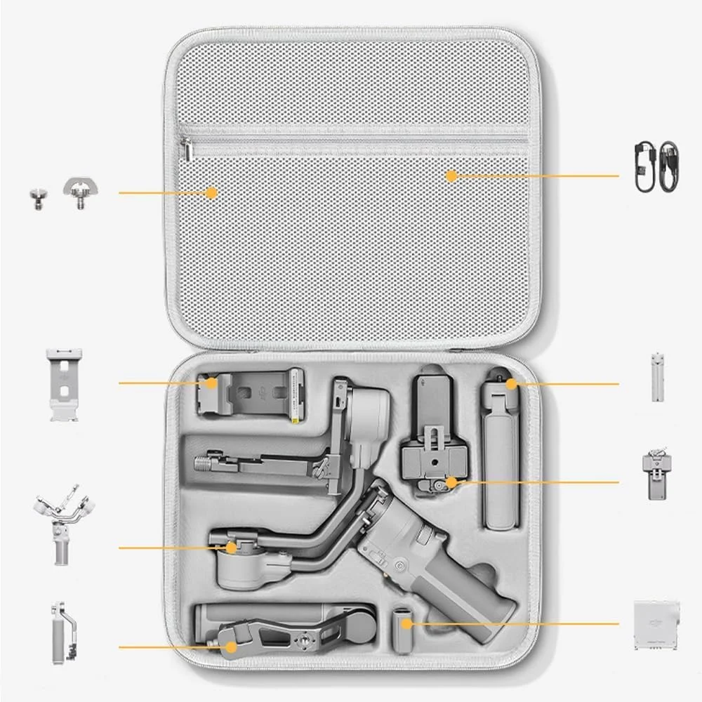 کیف حمل ضدآب و قابل حمل eWINNER برای DJI RS 4 Mini، کیف شانه ای هارد شل برای نگهداری و حمل تثبیت کننده گیمبال 3 محوره DJI Ronin RS 4 Mini و لوازم جانبی
