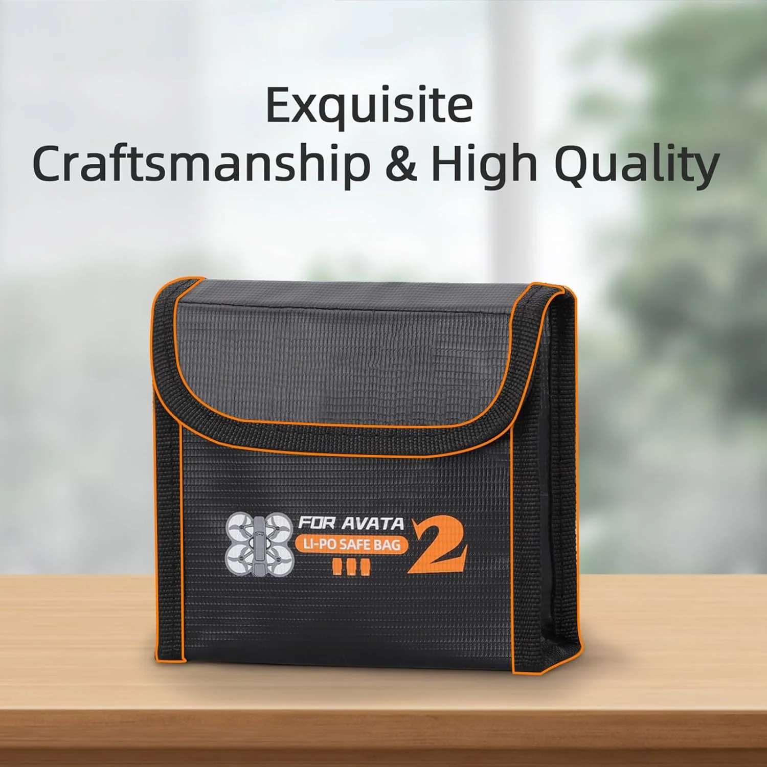 کیف نسوز نگهداری باتری برای DJI Avata 2 - کیف ایمنی برای 3 باتری پهپاد، جعبه محافظ باتری Lipo مقاوم در برابر حرارت برای شارژ و لوازم جانبی سفر