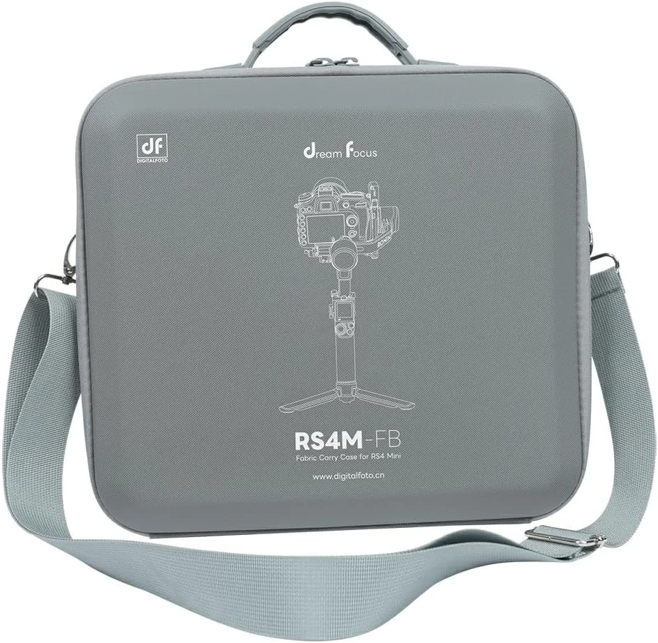کیف قابل حمل DF DIGITALFOTO dji RS4 Mini برای گیمبال DJI Ronin RS 4 Mini، کیف شانه ای و کیف حمل سخت با دسته تاشو (RS4M1)