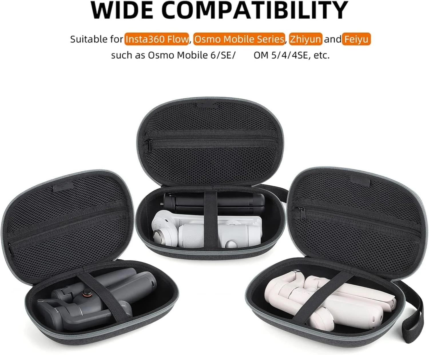 کیف محافظ نگهدارنده گیمبال دستی eWINNER برای Insta360 Flow 2 Pro/Flow Pro/برای Zhiyun/برای Feiyu/برای DJI Osmo Mobile 7P/7 OM 6 5/4/4SE کیف حمل جهانی گیمبال کیف محافظ نگهدارنده گیمبال دستی eWINNER برای Insta360 Flow 2 Pro/Flow Pro/برای Zhiyun/برای Feiyu/برای DJI Osmo Mobile 7P/7 OM 6 5/4/4SE کیف حمل جهانی گیمبال