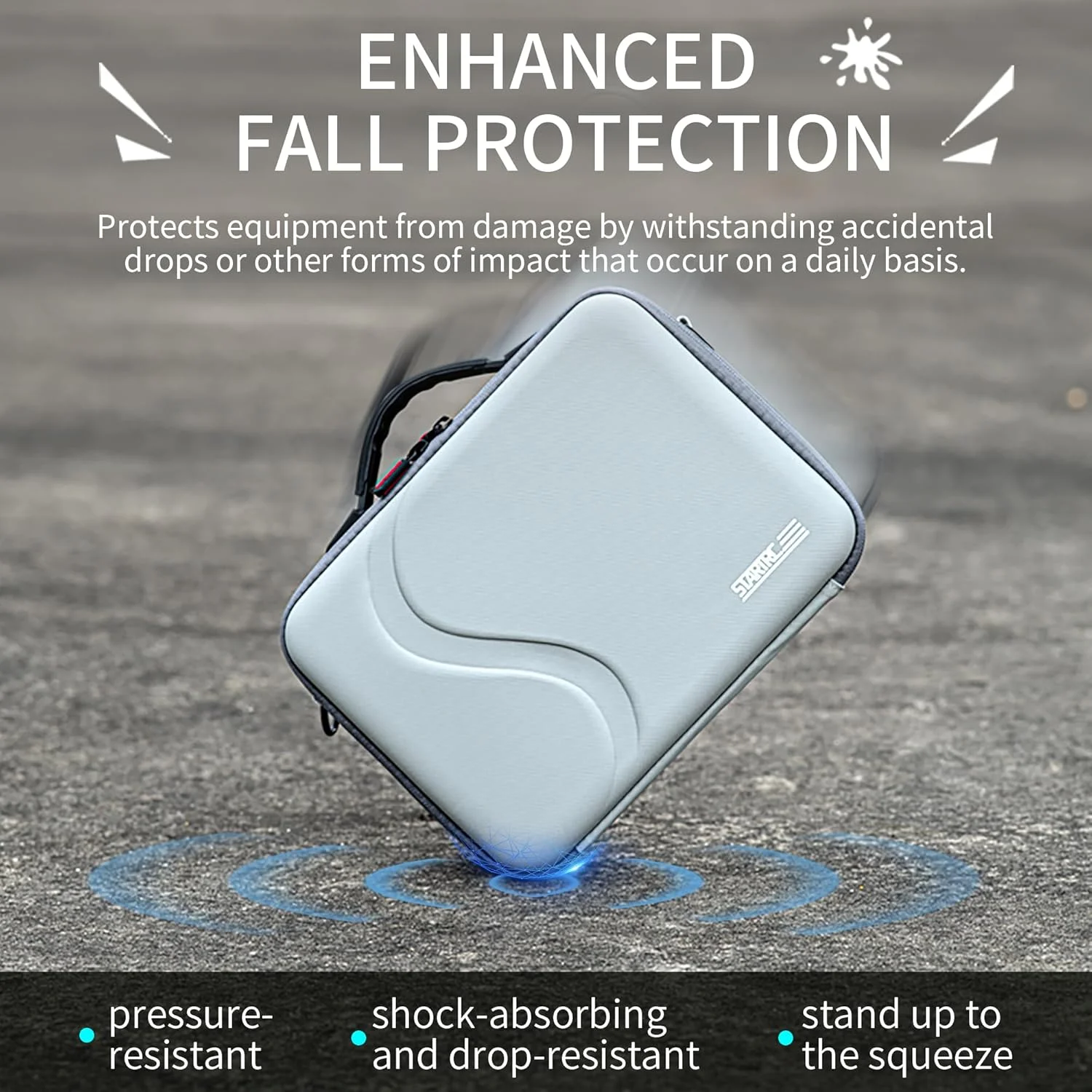 کیف چرمی کوچک و قابل حمل CENXI برای DJI Mini 4K، مناسب برای дроون DJI Mini 4K Mini 2 SE و لوازم جانبی کنترلر، کیف مسافرتی جمع و جور با بند شانه، دسته و نگهدارنده های پروانه