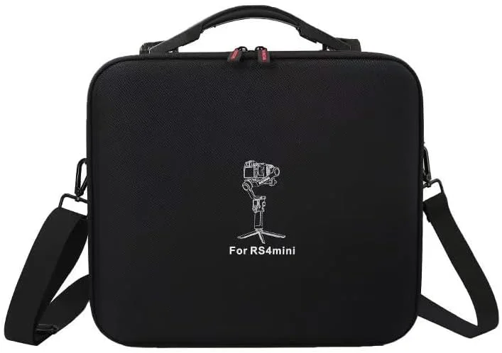 کیف حمل برای DJI RS 4 Mini، کیف شانه ای قابل حمل چمدان سخت سازگار با DJI Ronin RS4 Mini تثبیت کننده گیمبال 3 محوره دستی (مشکی)