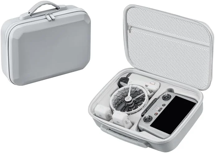 کیف حمل برای DJI Flip، کیف نگهداری مسافرتی قابل حمل برای لوازم جانبی پهپاد DJI Flip، کیف حمل سخت ضد آب قابل حمل (خاکستری)