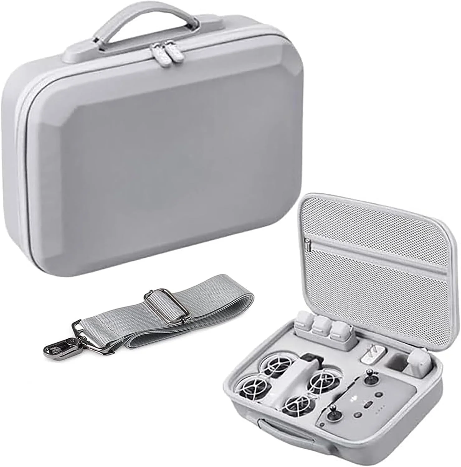 کیف حمل سخت برای DJI Neo Fly More Combo، کیف مسافرتی قابل حمل ساخته شده از چرم PU، ضد آب، کیف نگهداری مقاوم در برابر ضربه برای DJI NEO Drone و لوازم جانبی