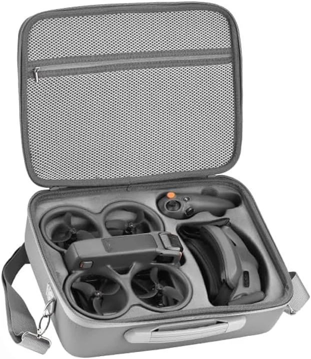 کیف حمل برای DJI AVATA 2، کیف مسافرتی قابل حمل برای DJI Avata 2 Fly More Combo با Goggles 3، کیف نگهداری لوازم جانبی DJI Avata 2 RC Motion 3