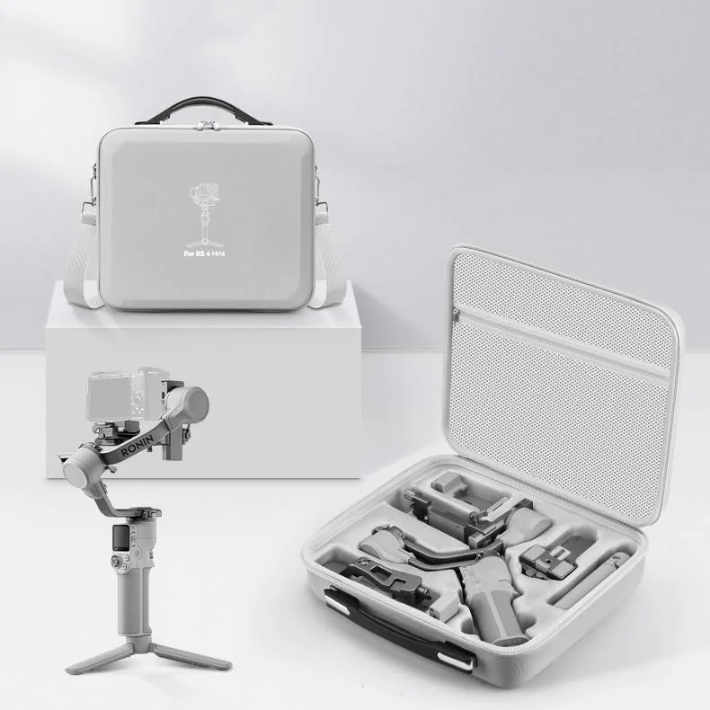 کیف حمل برای DJI RS 4 Mini، کیف شانه ای قابل حمل چمدان سخت سازگار با DJI Ronin RS4 Mini تثبیت کننده گیمبال 3 محوره دستی (مشکی)