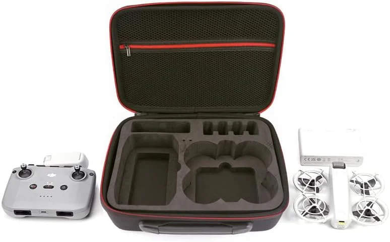 کیف حمل پهپاد NEO برای DJI NEO، کیف نگهداری قابل حمل ضد آب، کیف محافظ هارد شل EVA، کیف شانه ای مسافرتی برای DJI NEO (تمام مشکی)