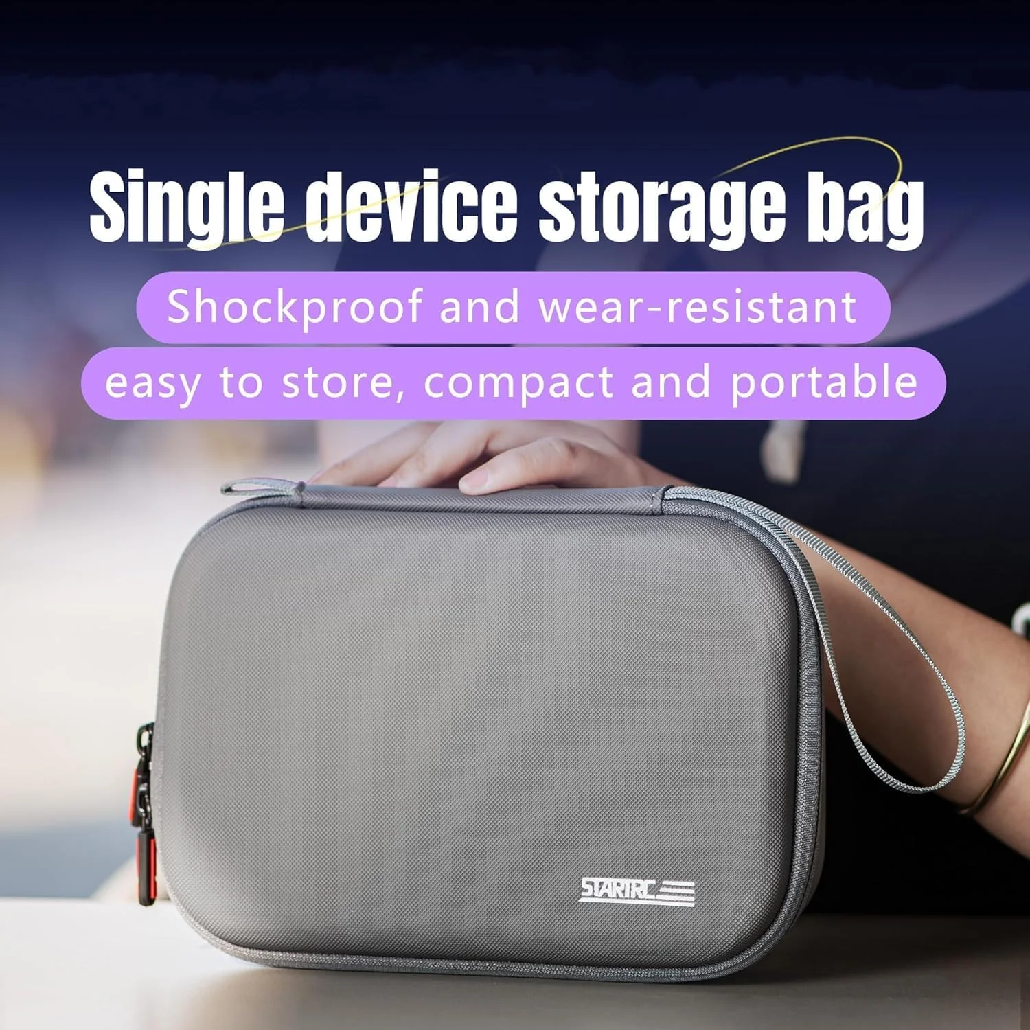 کیف حمل سخت برای DJI Osmo Mobile 7/7P، ضد آب، ضد ضربه، کیف شانه ای و دستی قابل حمل 2 در 1 برای تثبیت کننده گیمبال DJI OM 7