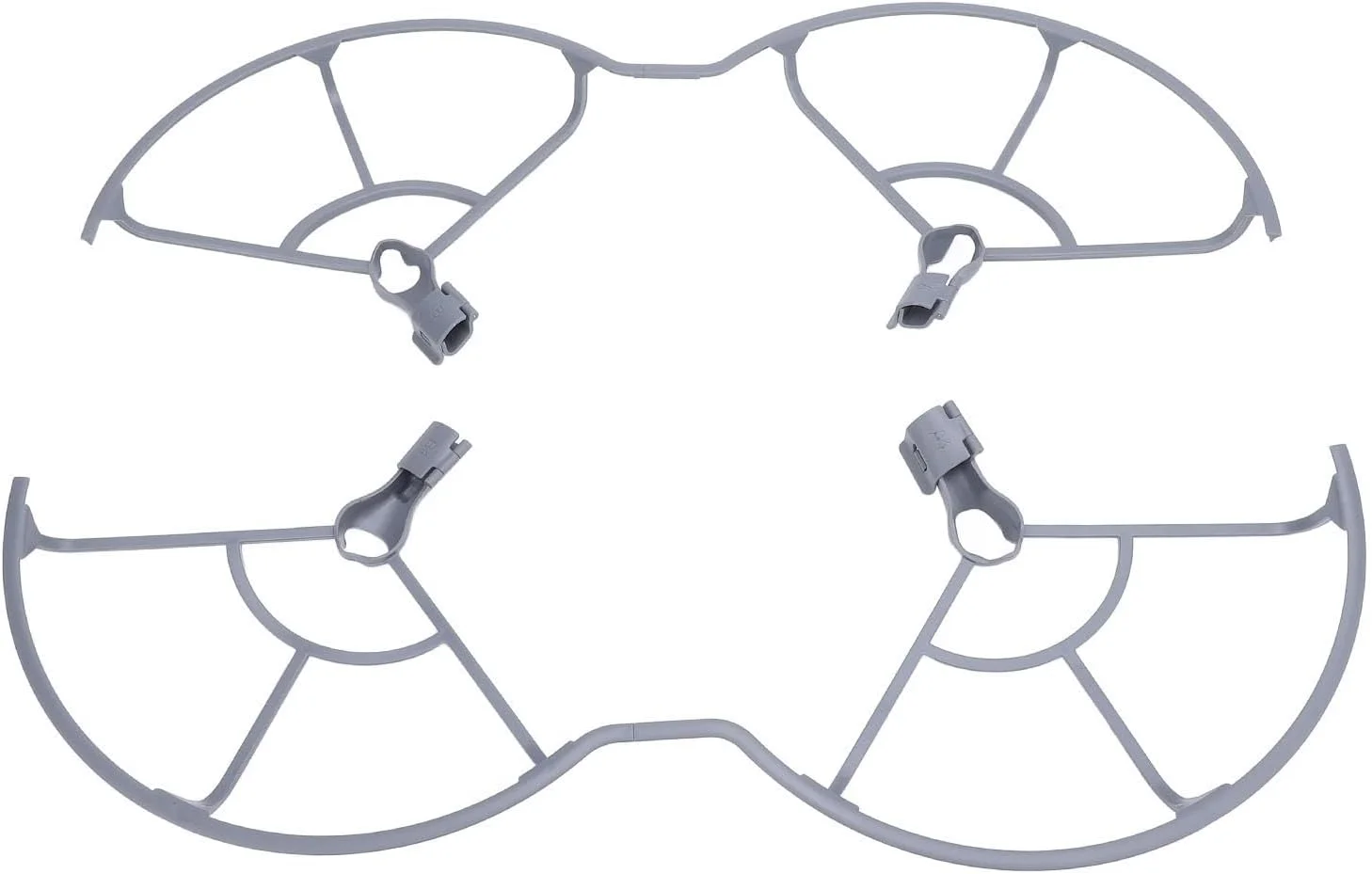 محافظ ملخ پهپاد بسته 4 عددی ضربه گیر تیغه ملخ با جذب شوک محافظ پلاستیکی سبک وزن برای Air 3S/3 با تقویت بازوی پشتیبانی مثلثی ملخ موثر