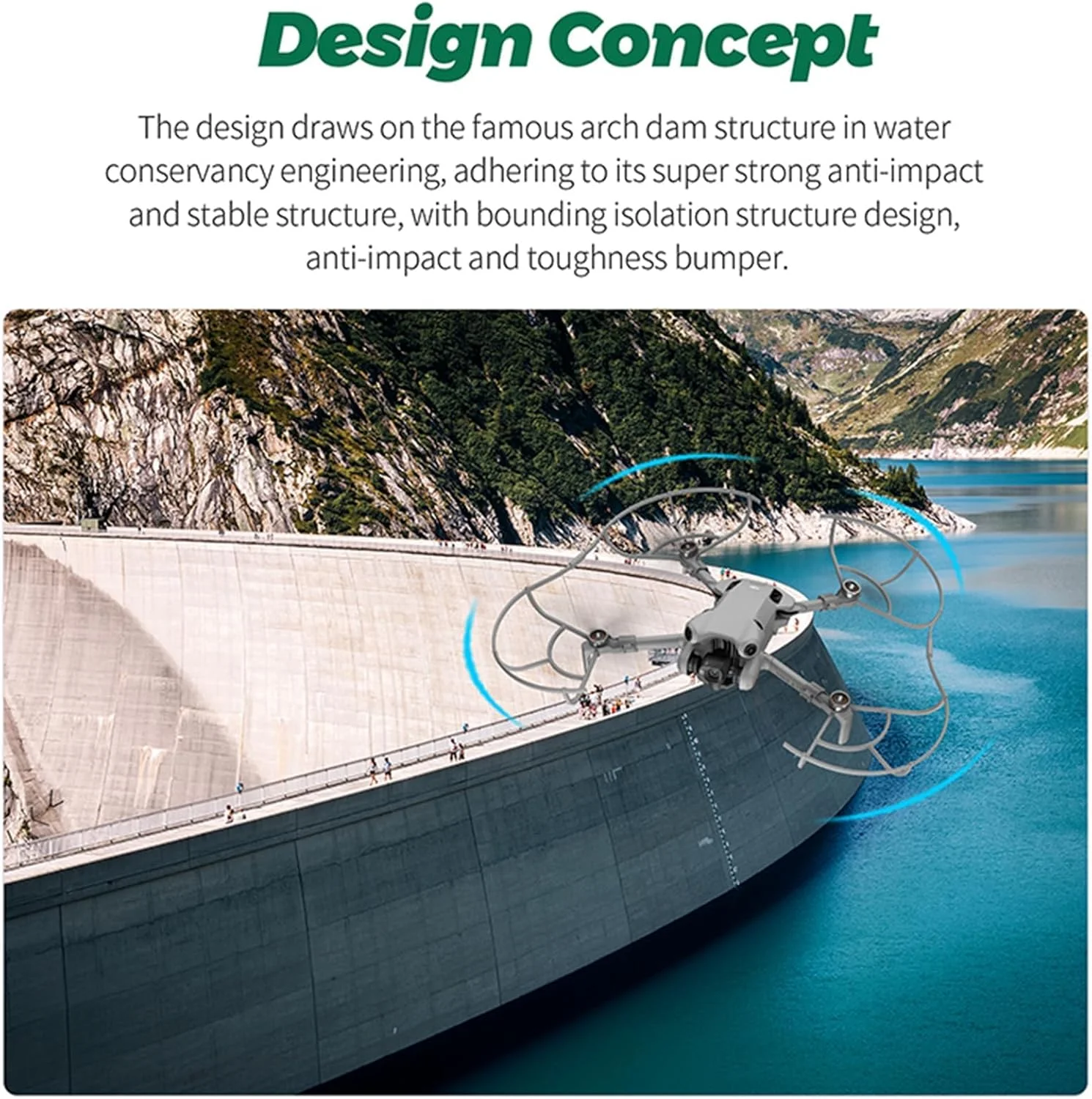 محافظ پروانه SKEIDO برای پهپاد DJI Mini 4 Pro، محافظ 360 درجه پروانه، قاب محافظ پروانه با رهاسازی سریع، محافظ تیغه ضد برخورد، لوازم جانبی ایمنی برای DJI Mini 4 Pro