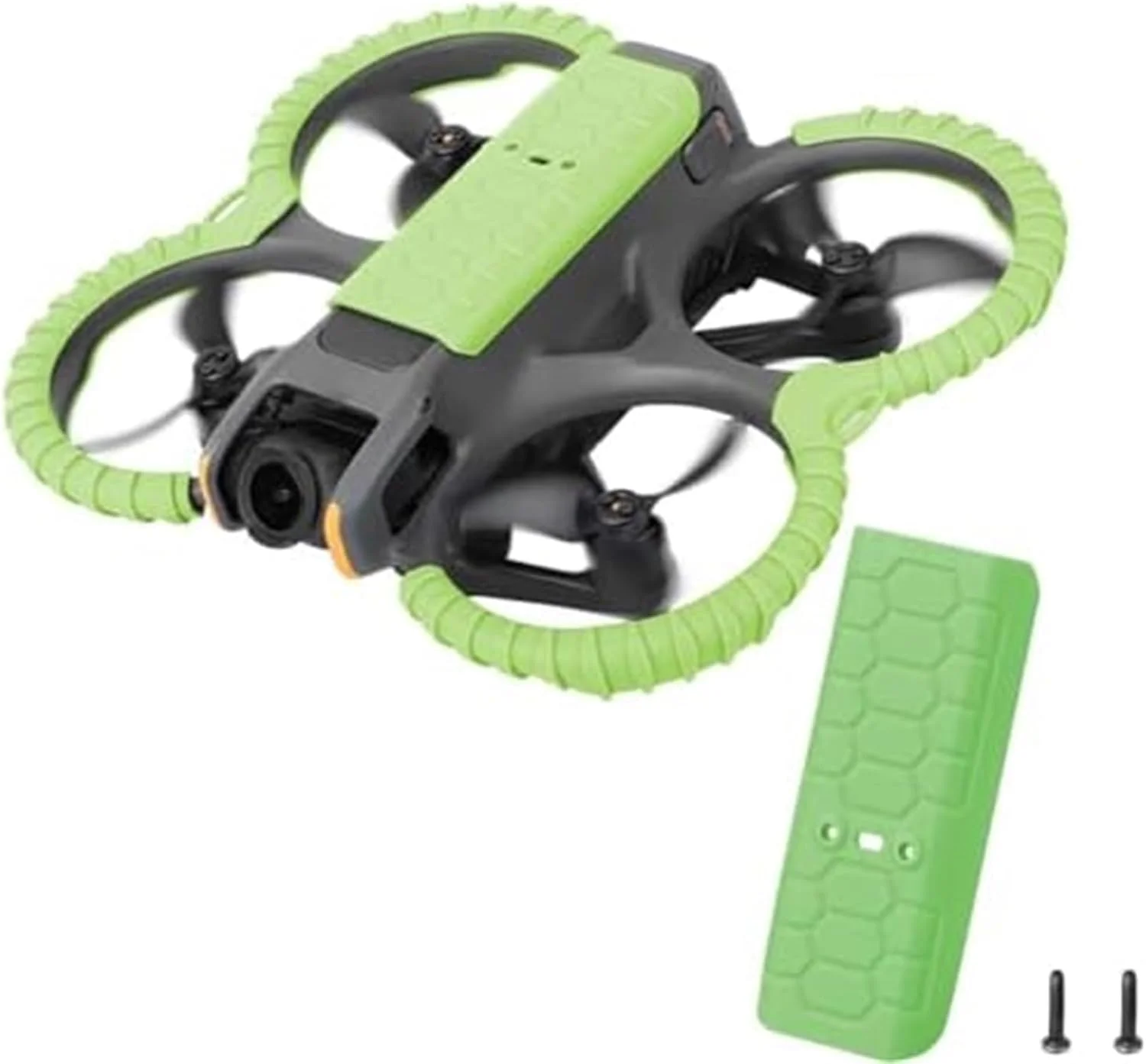 محافظ پروانه با پوشش پشتی بدنه، برای DJI، 2، حلقه محافظ ضد برخورد پره با پوشش پشتی مقاوم در برابر خراش (پوشش پشتی نارنجی) محافظ پروانه پهپاد (محافظ مشکی + Ba