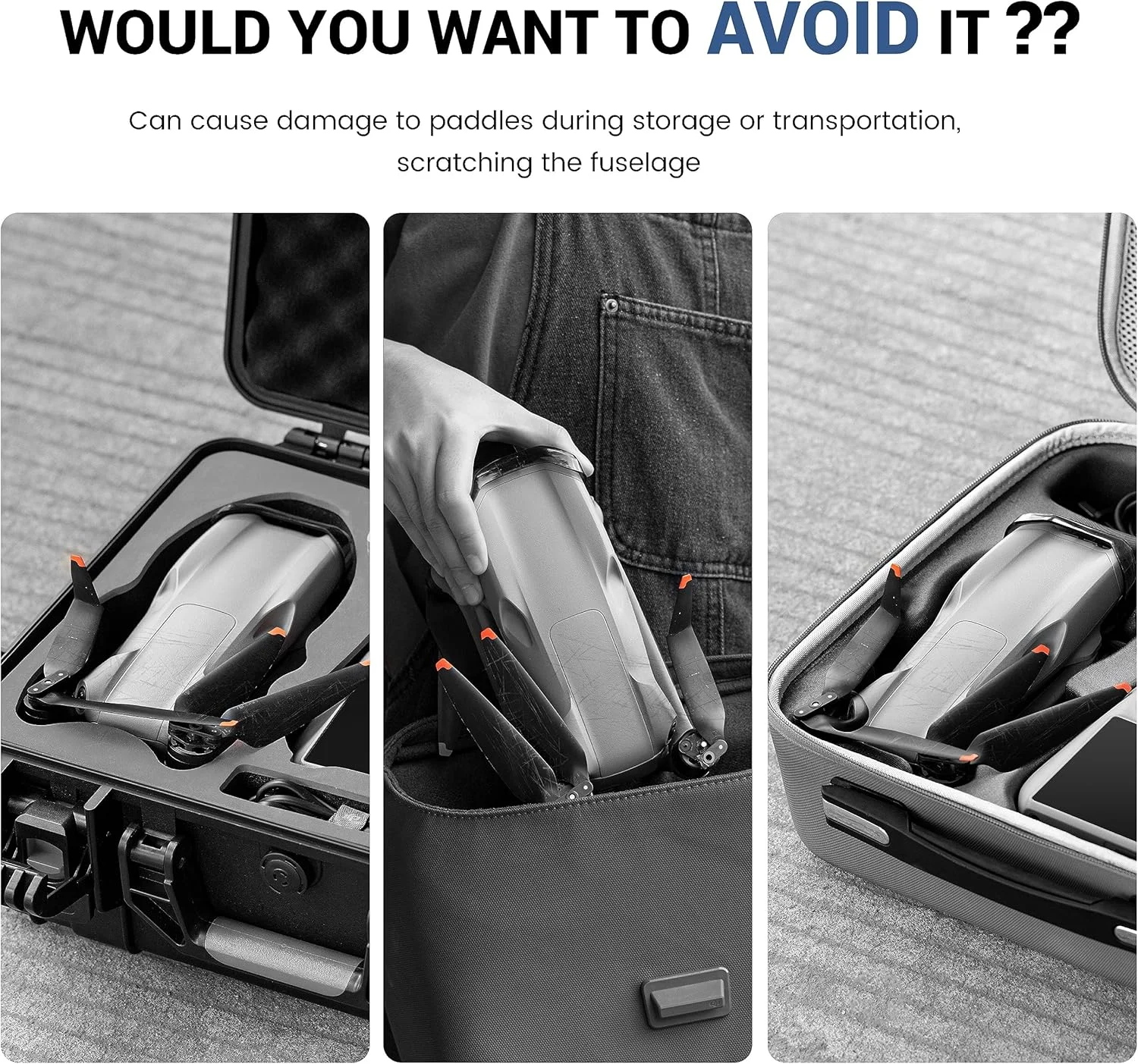 نگهدارنده ملخ STARTRC برای DJI Air 3S/3، بند محافظ ملخ برای ملخ‌های پهپاد، تثبیت کننده و نگهدارنده (بهبود یافته - خاکستری)