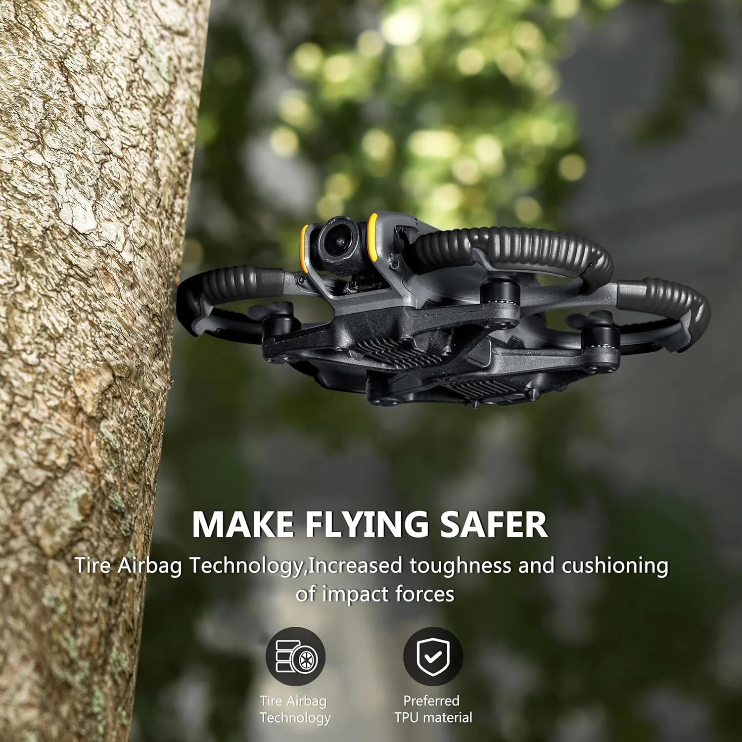 محافظ پروانه STARTRC Avata 2 برای DJI Avata 2، محافظ ضربه گیر ضد برخورد و ضد ضربه برای DJI Avata 2 Fly More Combo محافظ پروانه STARTRC Avata 2 برای DJI Avata 2، محافظ ضربه گیر ضد برخورد و ضد ضربه برای DJI Avata 2 Fly More Combo