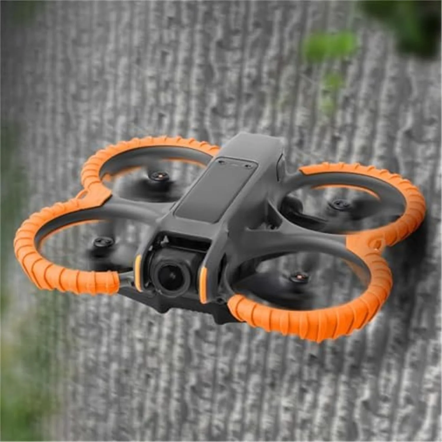 محافظ پروانه با پوشش پشتی بدنه، برای DJI، 2، حلقه محافظ ضد برخورد پره با پوشش پشتی مقاوم در برابر خراش (پوشش پشتی نارنجی) محافظ پروانه پهپاد (محافظ مشکی + Ba