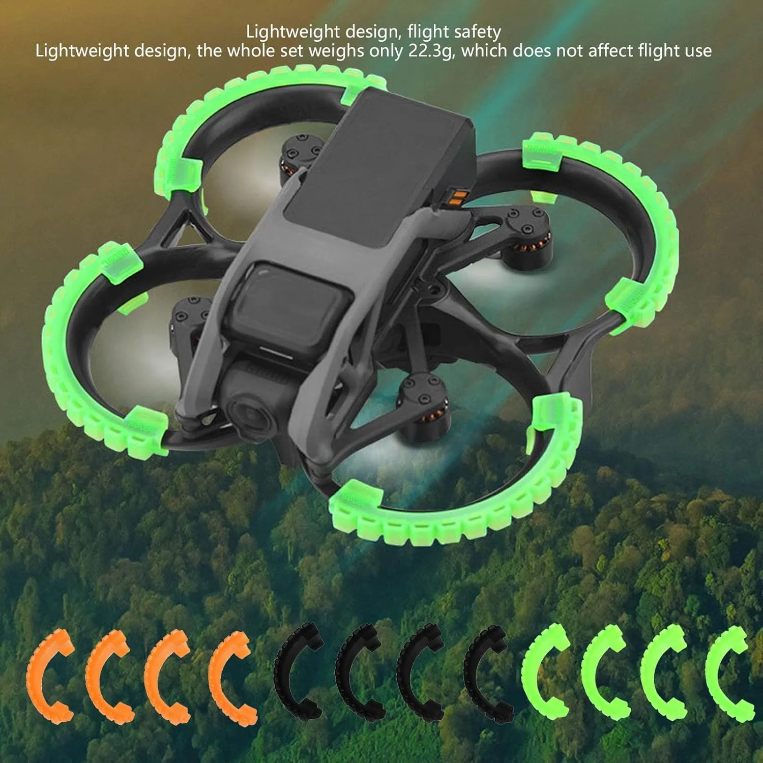 محافظ پروانه، لوازم جانبی پهپاد، مقاوم در برابر فشار، محافظت ایمن از پروانه برای DJI Avata (مشکی) محافظ پروانه، لوازم جانبی پهپاد، مقاوم در برابر فشار، محافظت ایمن از پروانه برای DJI Avata (مشکی)