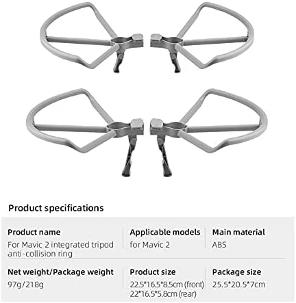 محافظ پروانه کوادکوپتر، ضربه گیر، رهاسازی سریع، 8743F، محافظ پره ملخ، قطعات یدکی، مناسب برای DJI Mavic 2 Pro ZOOM (مدل B)
