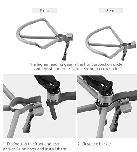 محافظ پروانه کوادکوپتر، ضربه گیر، رهاسازی سریع، 8743F، محافظ پره ملخ، قطعات یدکی، مناسب برای DJI Mavic 2 Pro ZOOM (مدل B)