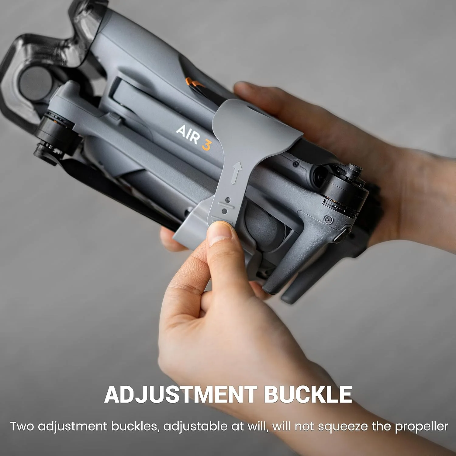نگهدارنده ملخ STARTRC برای DJI Air 3S/3، بند محافظ ملخ برای ملخ‌های پهپاد، تثبیت کننده و نگهدارنده (بهبود یافته - خاکستری)