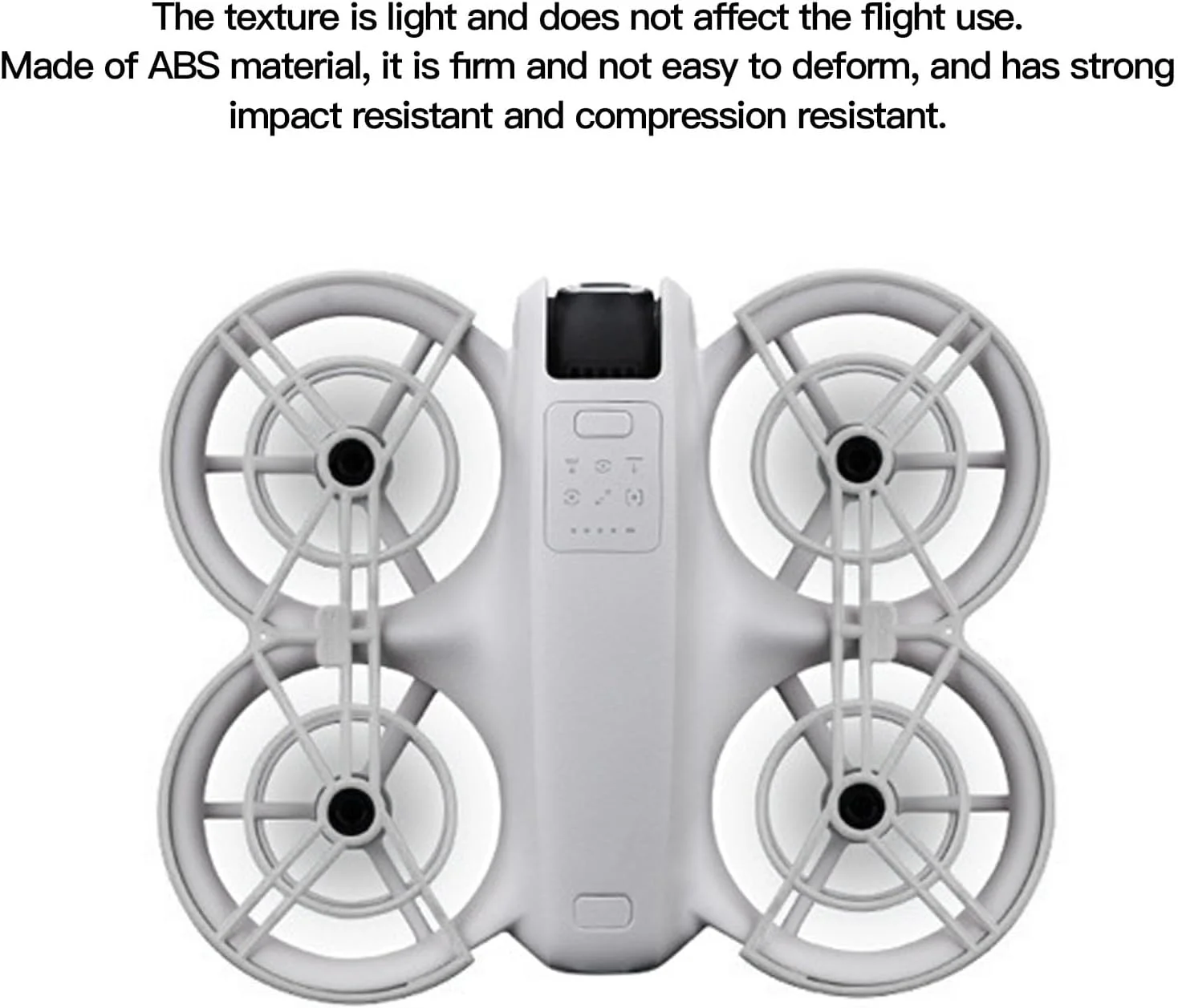 محافظ ملخ کوادکوپتر RiToEasysports، محافظ ضد برخورد ملخ ABS، قطعات برای کوادکوپتر Neo (خاکستری)