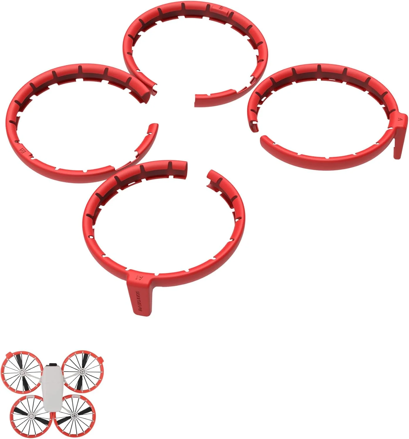 محافظ پروانه برای پهپاد DJI FLIP، محافظ ضد ضربه و ضد برخورد پروانه برای DJI Flip Fly More Combo، محافظ سپر پروانه برای لوازم جانبی Flip (قرمز)