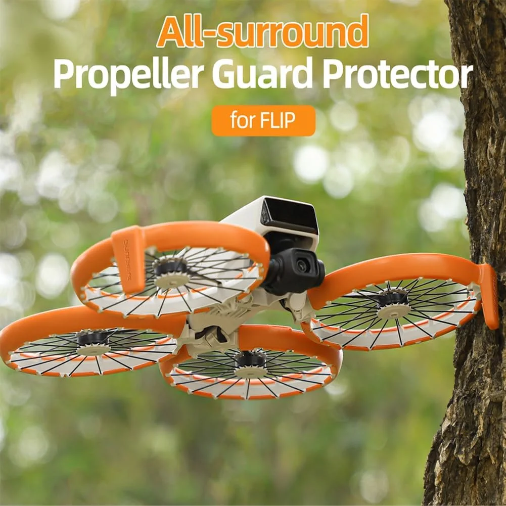 محافظ پروانه برای پهپاد DJI FLIP، محافظ ضد ضربه و ضد برخورد پروانه برای DJI Flip Fly More Combo، محافظ سپر پروانه برای لوازم جانبی Flip (قرمز)