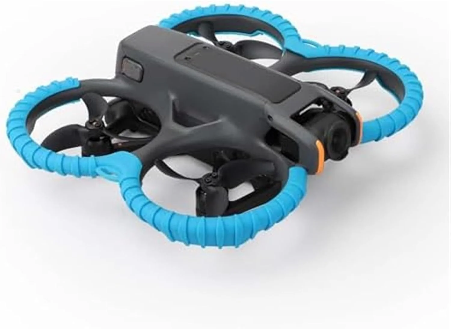 حلقه محافظ ضربه گیر، برای DJI، AVATA 2، محافظ ملخ، طراحی ضد ضربه و ضد خش، پوشش (مشکی) محافظ ملخ پهپاد (آبی)