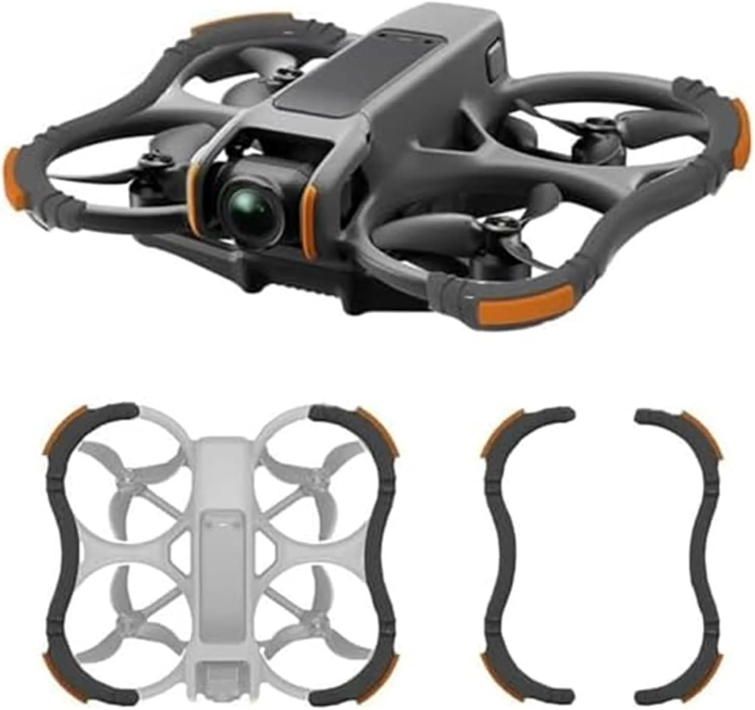 محافظ پروانه، برای DJI، 2، محافظ سپر پروانه، حلقه محافظ ضد برخورد پروانه ها، برای محافظت از پهپاد