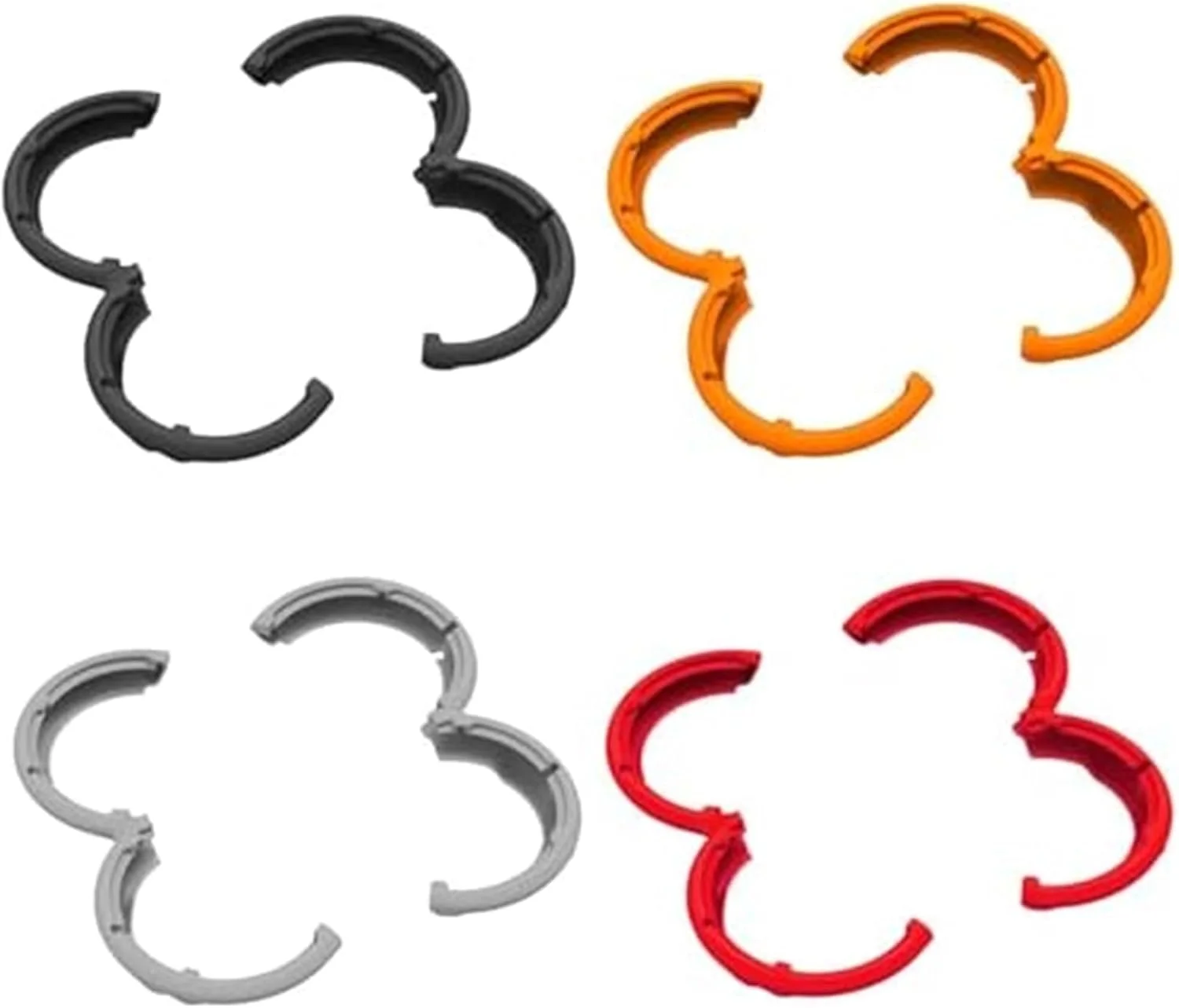 محافظ پروانه کوادکوپتر، برای DJI، NEO، مجموعه نوارهای ضربه گیر پروانه، حلقه ضد برخورد و ضد خش، برای، کمبو (قرمز) محافظ پروانه کوادکوپتر (خاکستری)