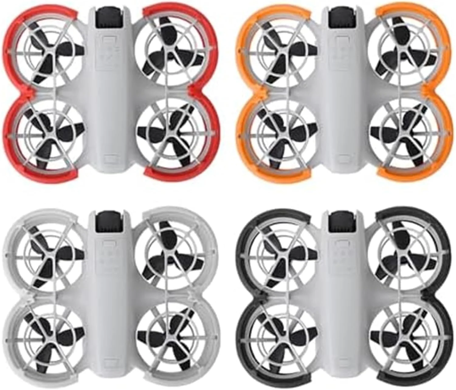 محافظ پروانه کوادکوپتر، برای DJI، NEO، مجموعه نوارهای ضربه گیر پروانه، حلقه ضد برخورد و ضد خش، برای، کمبو (قرمز) محافظ پروانه کوادکوپتر (خاکستری)