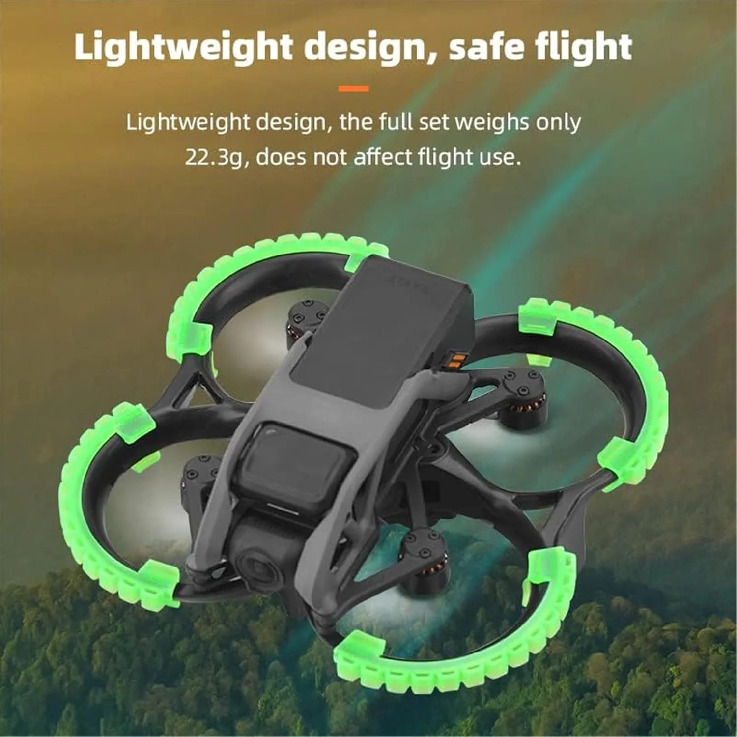 محافظ پروانه، برای DJI، پهپاد، ملخ ضد برخورد، محافظ سپر میله ایمنی (سبز) محافظ پروانه پهپاد