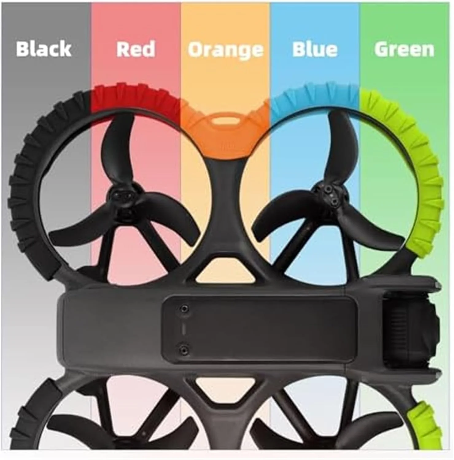 محافظ پروانه برای DJI AVATA 2، حلقه محافظ سیلیکونی، ضربه گیر پروانه ضد برخورد و ضد خش (نارنجی) محافظ پروانه (آبی)