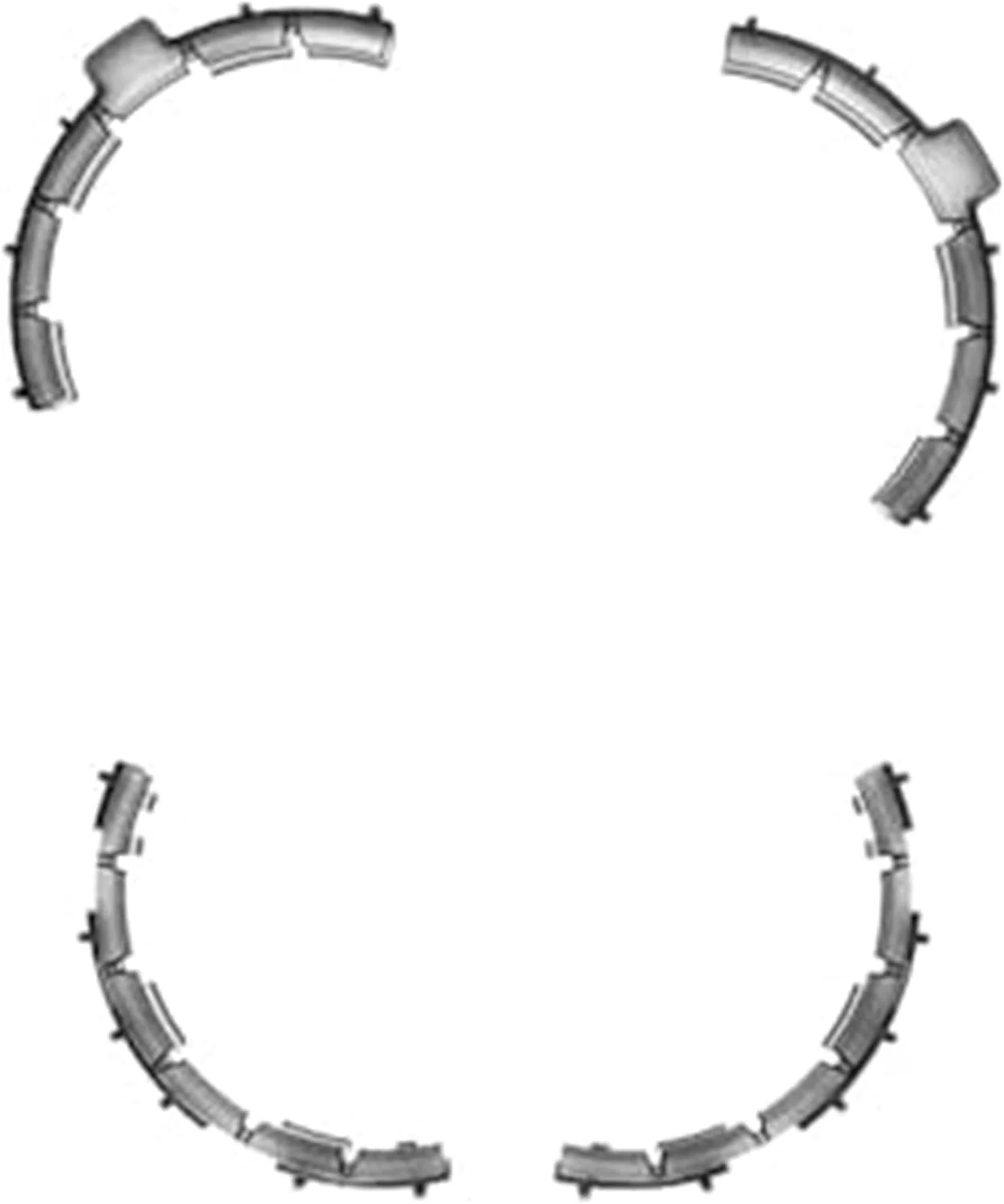 محافظ پروانه، برای فلیپ، محافظ پروانه TPU، حلقه ضربه گیر محافظ، پوشش ضد برخورد پروانه (مشکی) محافظ پروانه پهپاد (مشکی)