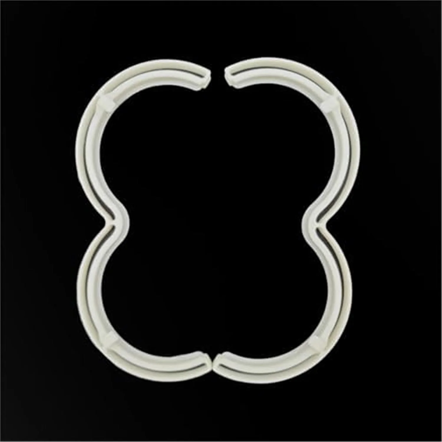 محافظ پروانه 2 عددی، سپر پروانه حلقه محافظ ضد برخورد، برای DJI، لوازم جانبی (نارنجی) محافظ پروانه کوادکوپتر (مشکی شب‌تاب)