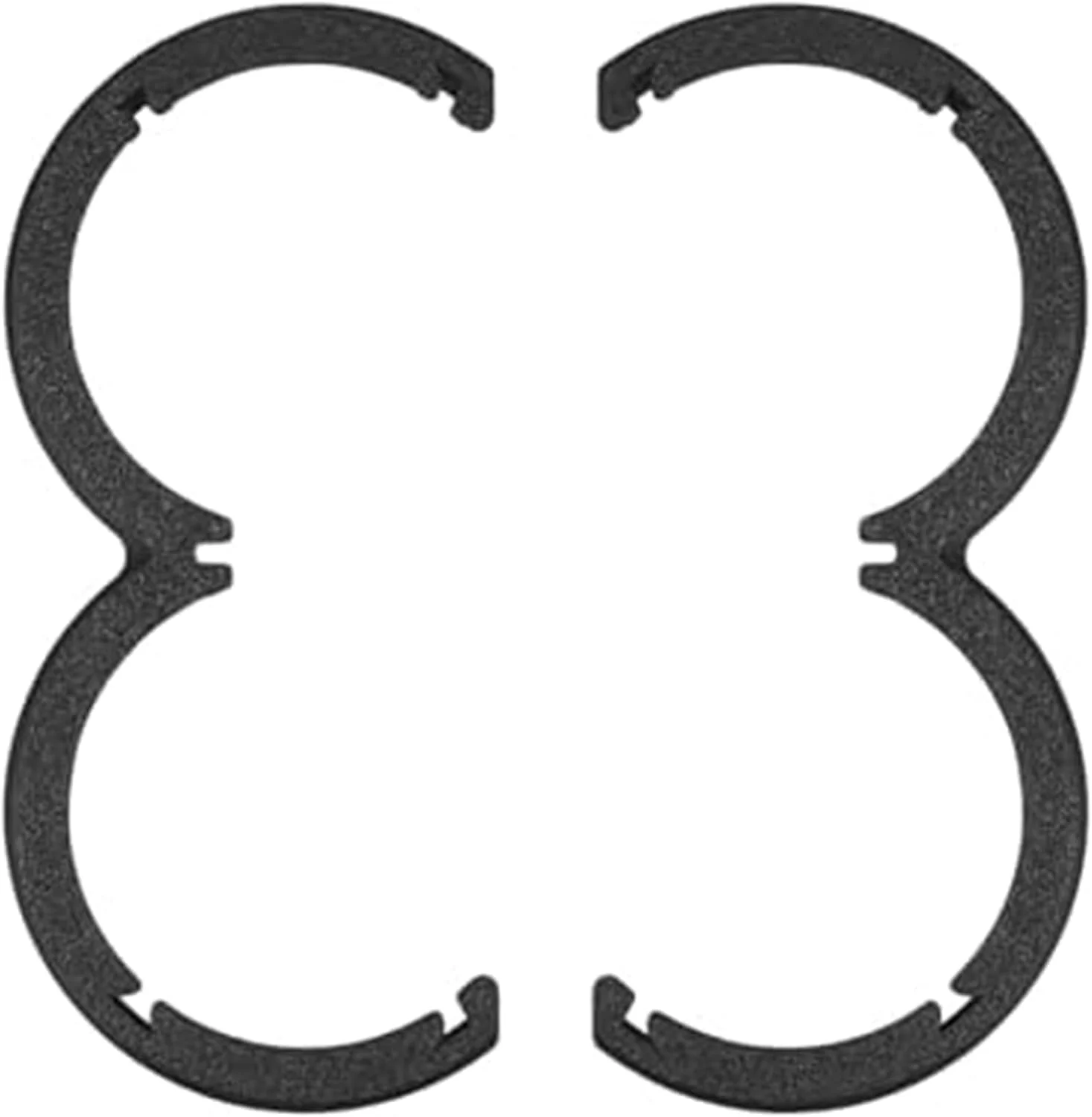 حلقه سپر ضد برخورد پروانه، پوشش محافظ پره سازگار، برای DJI، لوازم جانبی پهپاد NEO، نوارهای جذب شوک مقاوم در برابر خراش (مشکی) محافظ پروانه پهپاد (مشکی)