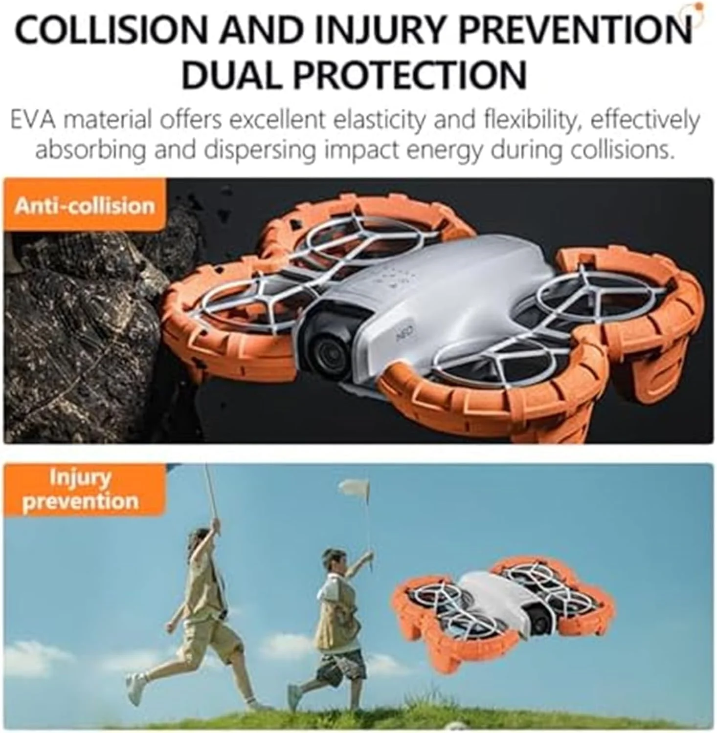محافظ پروانه ضد برخورد شناور برای DJI، محافظ پروانه، حلقه های سپر تیغه محافظ، پوسته EVA محافظ پروانه ضد برخورد شناور برای DJI، محافظ پروانه، حلقه های سپر تیغه محافظ، پوسته EVA