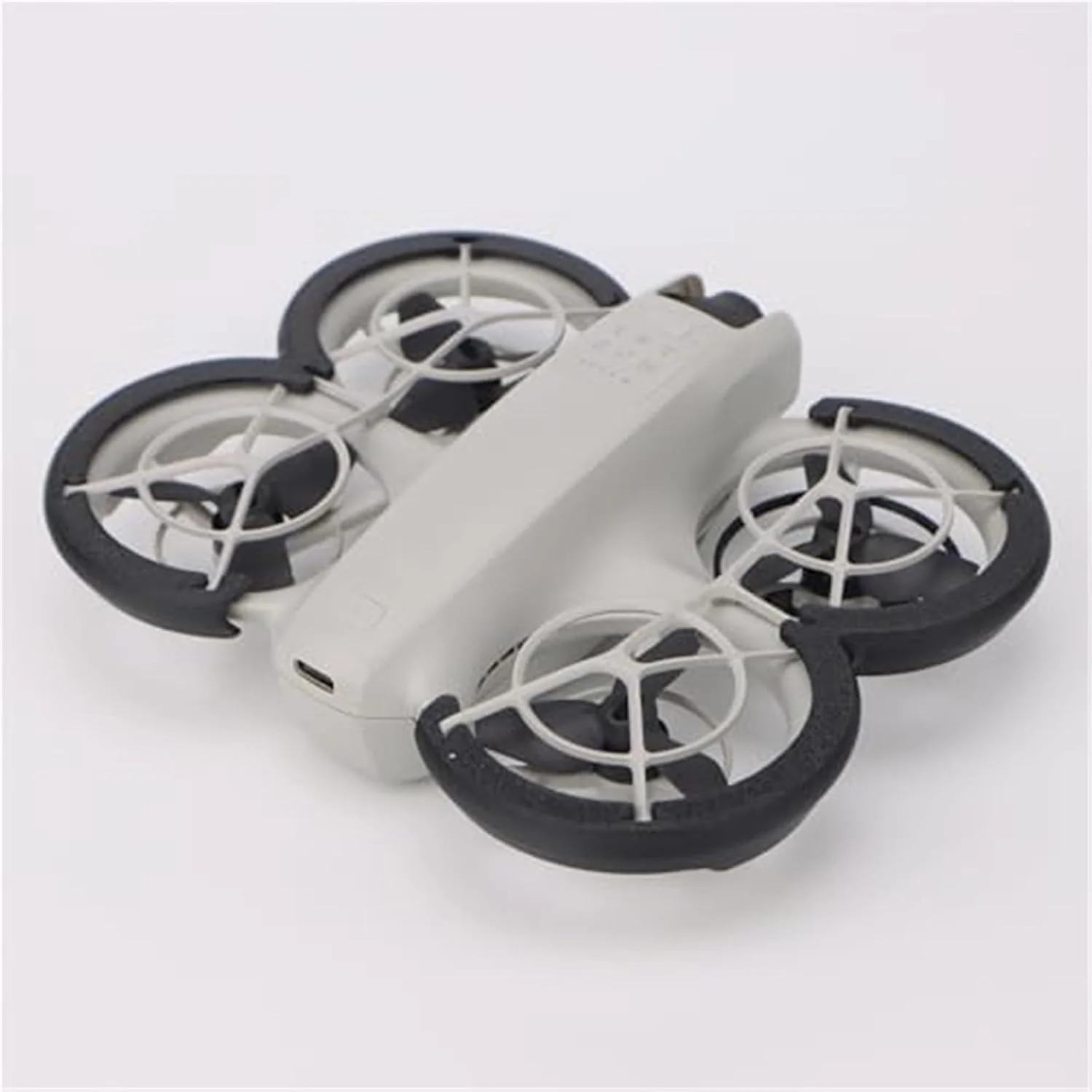 حلقه سپر ضد برخورد پروانه، پوشش محافظ پره سازگار، برای DJI، لوازم جانبی پهپاد NEO، نوارهای جذب شوک مقاوم در برابر خراش (مشکی) محافظ پروانه پهپاد (مشکی)