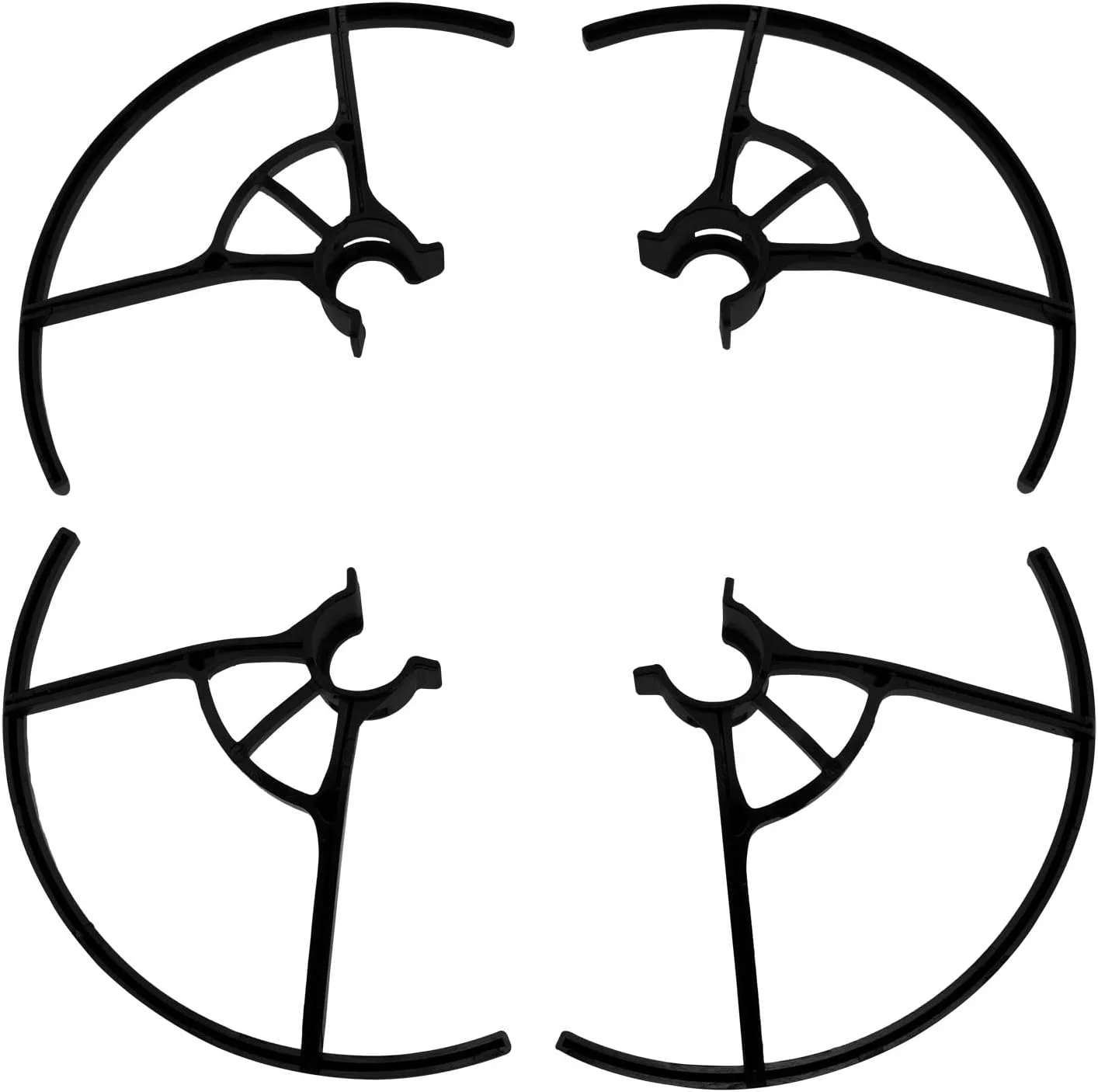 محافظ ضربه گیر برای پهپاد DJI Tello، محافظ پروانه مشکی، محافظ پره پهپاد - 1 ست