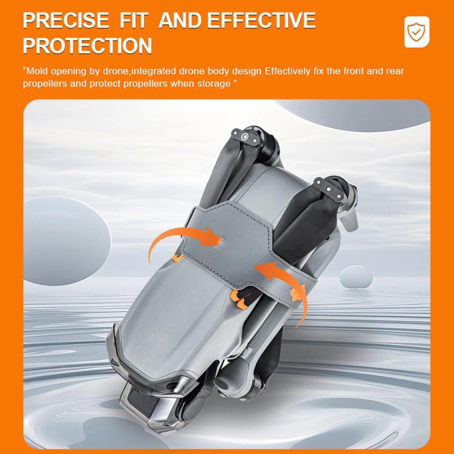 نگهدارنده تثبیت کننده ملخ PU مدل LICHIFIT برای DJI Air 3S / Air 3، بند محافظ ملخ برای DJI Air 3 / Air 3S، تثبیت کننده محافظ پره های پهپاد