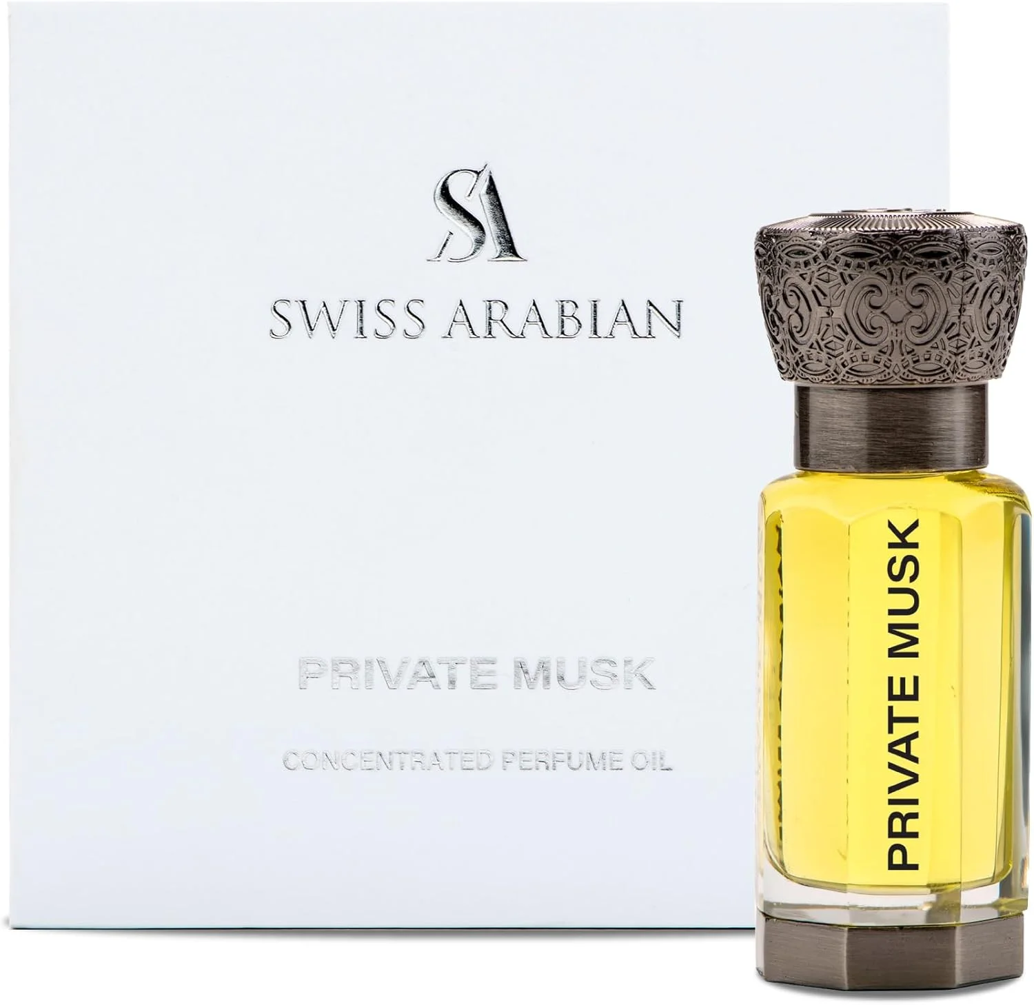 عطر روغنی متمرکز پرایوت ماسک سوئیس عربین، 12 میلی لیتر، عطر روغنی با کیفیت عالی، رایحه ای برای خانم ها و آقایان، شرقی، گورمند، مشک، عطر ترکیبی لوکس برای زنان و مردان