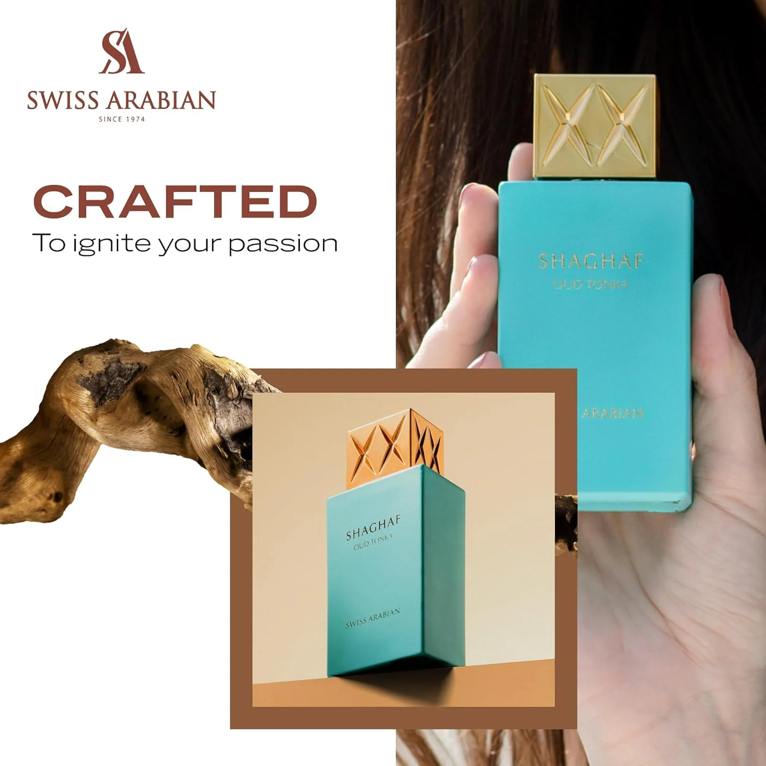 ادو پرفیوم شاغف عود تونکا سوئیس عربین، ۷۵ میلی لیتر، عطر با کیفیت برتر، رایحه ای برای زنان و مردان، عطرهای ترکیبی لوکس کهربایی گورمند برای مردان و زنان