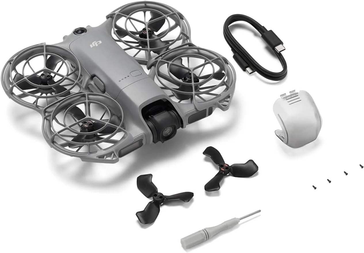 DJI Neo 2 (فقط پهپاد)، پهپاد سبک و تاشو 4K با دوربین، بلند شدن و فرود با کف دست، کنترل با اشاره، ActiveTrack، حسگر موانع همه جانبه - نسخه امارات