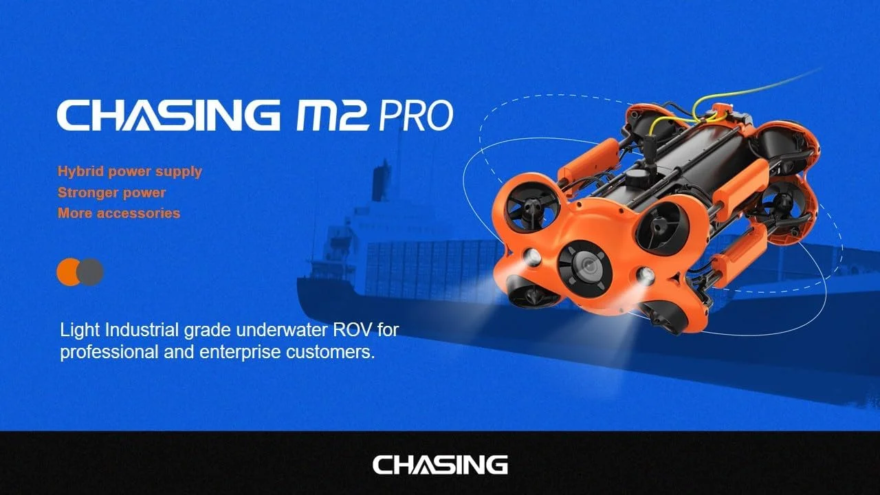پهپاد زیرآبی MOBYAT M2 PRO ROV، پهپاد دریایی صنعتی سبک با بازوهای رباتیک پهپاد RC برای کاربردهای حرفه ای