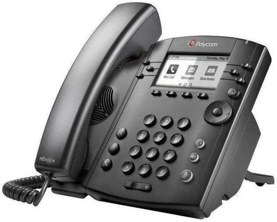 تلفن رومیزی ویپ Polycom VVX310 به همراه هدست (بازسازی شده) - آداپتور برق شامل نمی شود