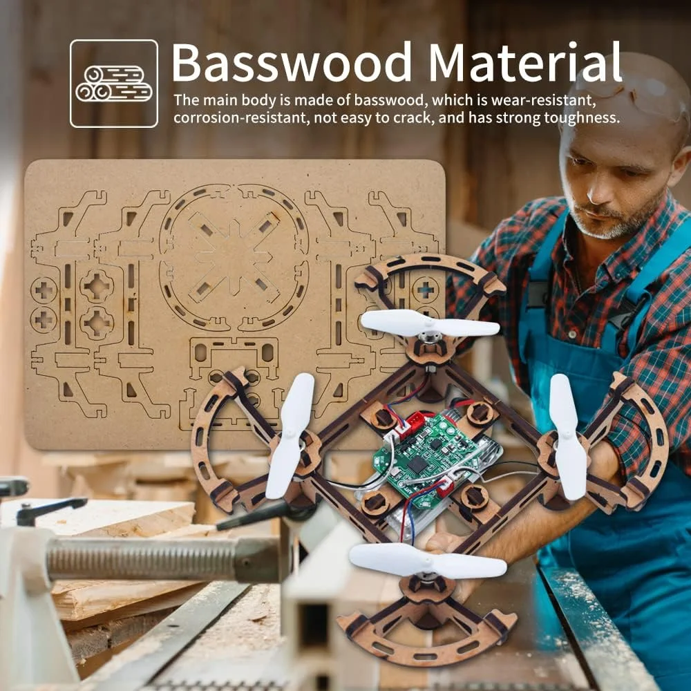 کیت پهپاد چوبی XYQ-1 مناسب کودکان و مبتدیان، کوادکوپتر RC 2.4 گیگاهرتز با قابلیت حفظ ارتفاع، حالت بدون سر، چرخش سه بعدی و بلند شدن با یک کلید، هدیه اسباب بازی پرنده برای پسران و دختران کیت پهپاد چوبی XYQ-1 مناسب کودکان و مبتدیان، کوادکوپتر RC 2.4 گیگاهرتز با قابلیت حفظ ارتفاع، حالت بدون سر، چرخش سه بعدی و بلند شدن با یک کلید، هدیه اسباب بازی پرنده برای پسران و دختران