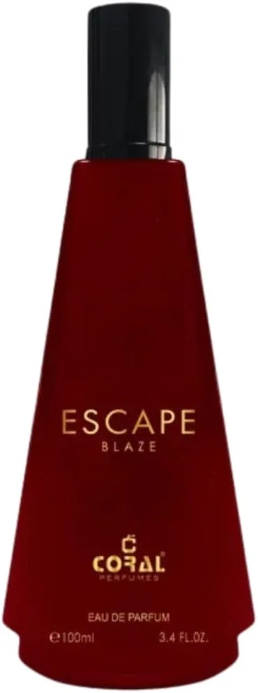 ادکلن مردانه کورال Escape Blaze - حجم 100 میلی لیتر | ادو پرفیوم | رایحه مردانه ماندگار | رایحه مرکباتی تازه و چوبی تند | رایحه ای شیک و با اعتماد به نفس